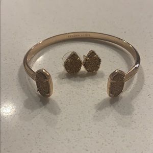 Kendra scott rose gold drusy